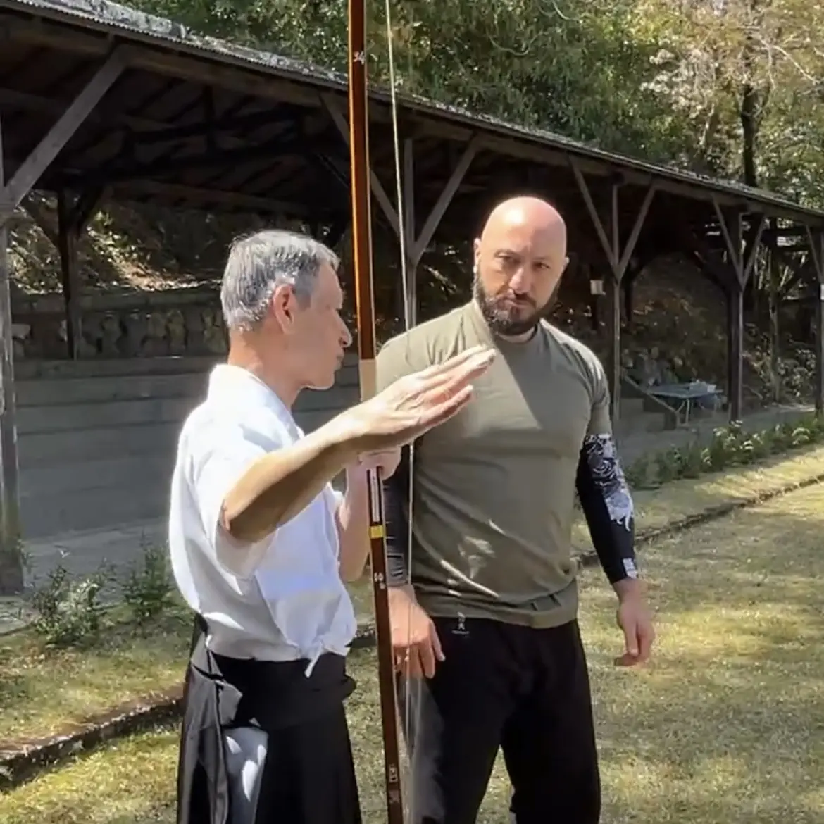 Olgun is studying Kyudo (traditional Japanese archery) in Mie Prefecture Japan with Urano Yuji Sensei [7th Dan Kyudo]